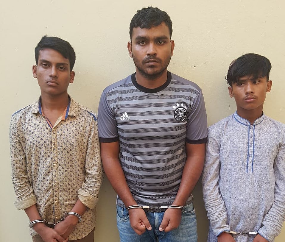 গ্রেপ্তার তিন আসামি। ছবি: সংগৃহীত