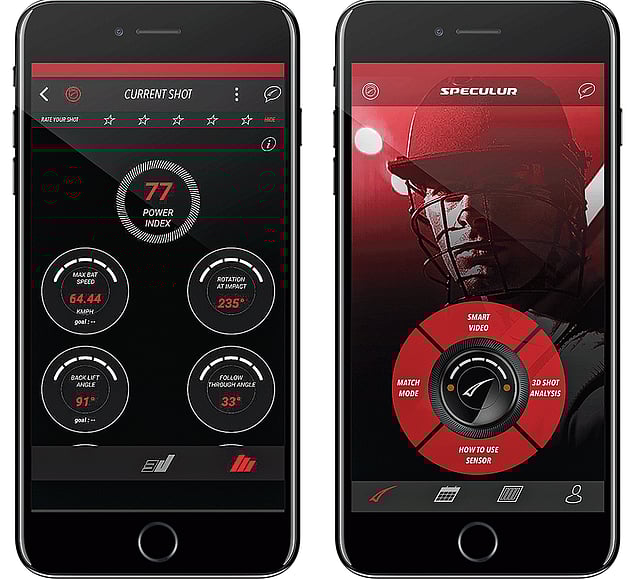 ব্যাটসেন্স যন্ত্রটি স্মার্ট ক্রিকেট অ্যাপের মাধ্যমে সিংক করা হয় স্মার্টফোনে
