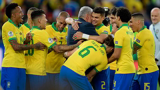 ফাইনালে ব্রাজিলের সব বিভাগই দুর্দান্ত ফুটবল খেলেছে। ছবি: এএফপি