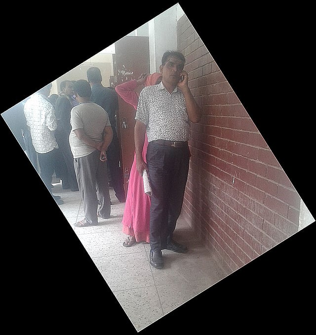 আরেক প্রধান আসামি আমিনুল হক। ছবিটি ২০১৭ সালের ফেব্রুয়ারি মাসে ঢাকার আদালত থেকে তোলা ছবি: আসাদুজ্জামান