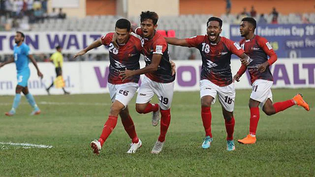 জোড়া গোল করে আজ বসুন্ধরার জয়ে বড় অবদান রেখেছেন দানিয়েল কলিনদ্রেস। ফাইল ছবি