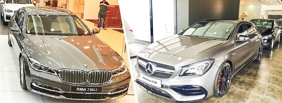 বেশ কিছু মডেলের বিলাসবহুল গাড়ি ঢাকা ও চট্টগ্রামের শোরুমগুলোতে পাওয়া যায়। আবার ফরমাশ জানিয়ে নির্দিষ্ট মডেলের গাড়ি আনানোর ব্যবস্থাও আছে। ছবি: সংগৃহীত