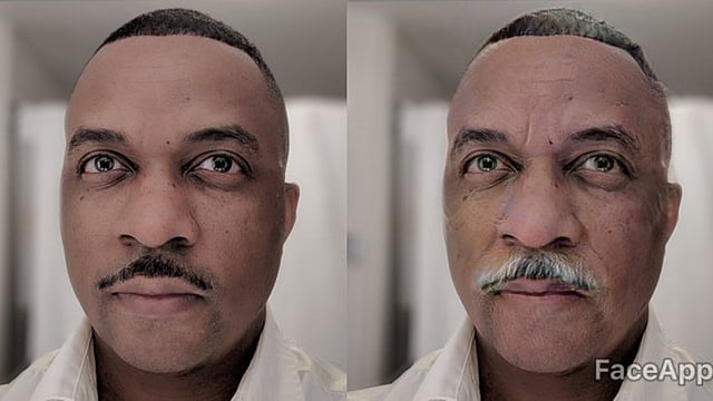 ফেসঅ্যাপ ব্যবহার করে তৈরি করা বুড়ো বয়সের ছবি। ছবি: সংগৃহীত