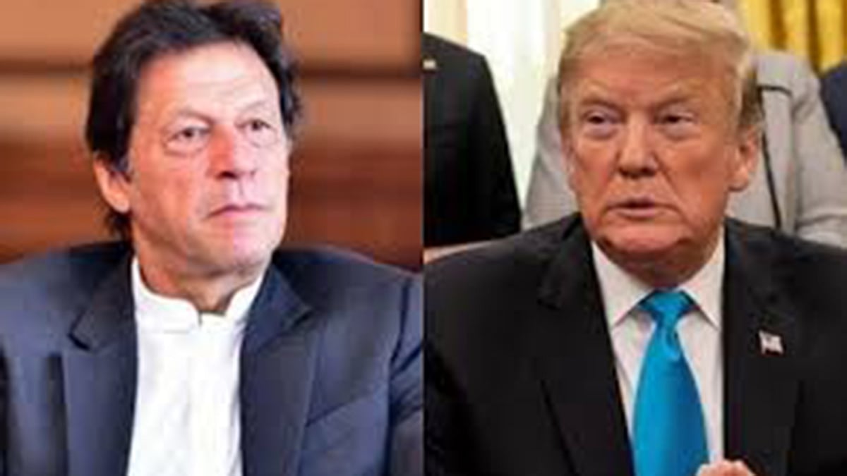 পাকিস্তানের প্রধানমন্ত্রী ইমরান খান ও মার্কিন প্রেসিডেন্ট ডোনাল্ড ট্রাম্প