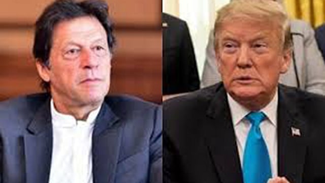 পাকিস্তানের প্রধানমন্ত্রী ইমরান খান ও মার্কিন প্রেসিডেন্ট ডোনাল্ড ট্রাম্প