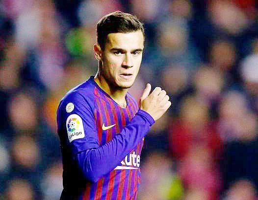 বার্সায় এখন আর মন টিকছে না কুতিনহোর। ছবি : এএফপি