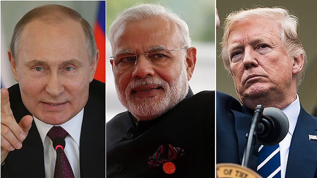 ভ্লাদিমির পুতিন, নরেন্দ্র মোদি ও ডোনাল্ড ট্রাম্প