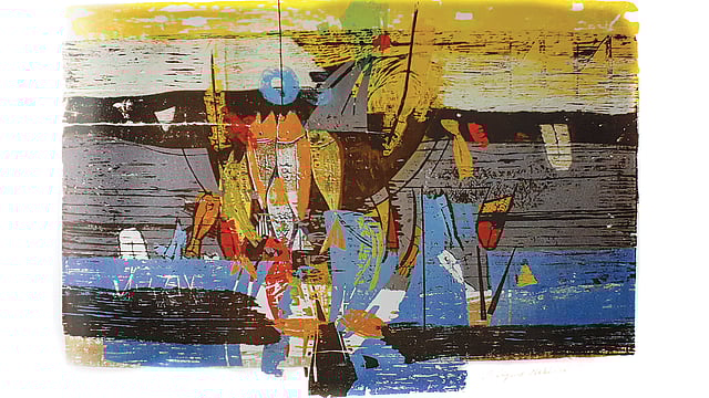 ‘ওয়াটার স্কেপ’, শিল্পী: রফিকুন নবী