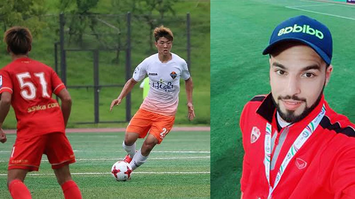 দক্ষিণ কোরিয়ান মিডফিল্ডার লি ও মিসরীয় ডিফেন্ডার আলেদিনকে দলে ভিড়িয়েছে আবাহনী লিমিটেড। সংগৃহীত ছবি