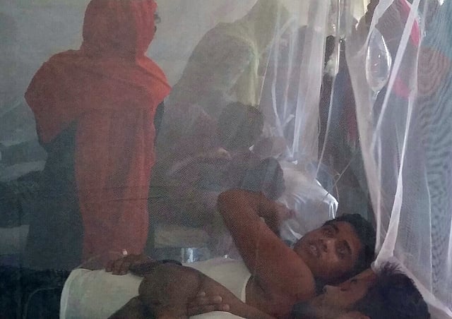 হাসপাতালে ঘণ্টায় একজন করে ডেঙ্গু রোগে আক্রান্ত রোগী ভর্তি হচ্ছেন। ২০০ ওপর রোগী শনাক্ত করা হয়েছে। সদর জেনারেল হাসপাতাল, কিশোরগঞ্জ, ৩ আগস্ট। ছবি: তাফসিলুল আজিজ