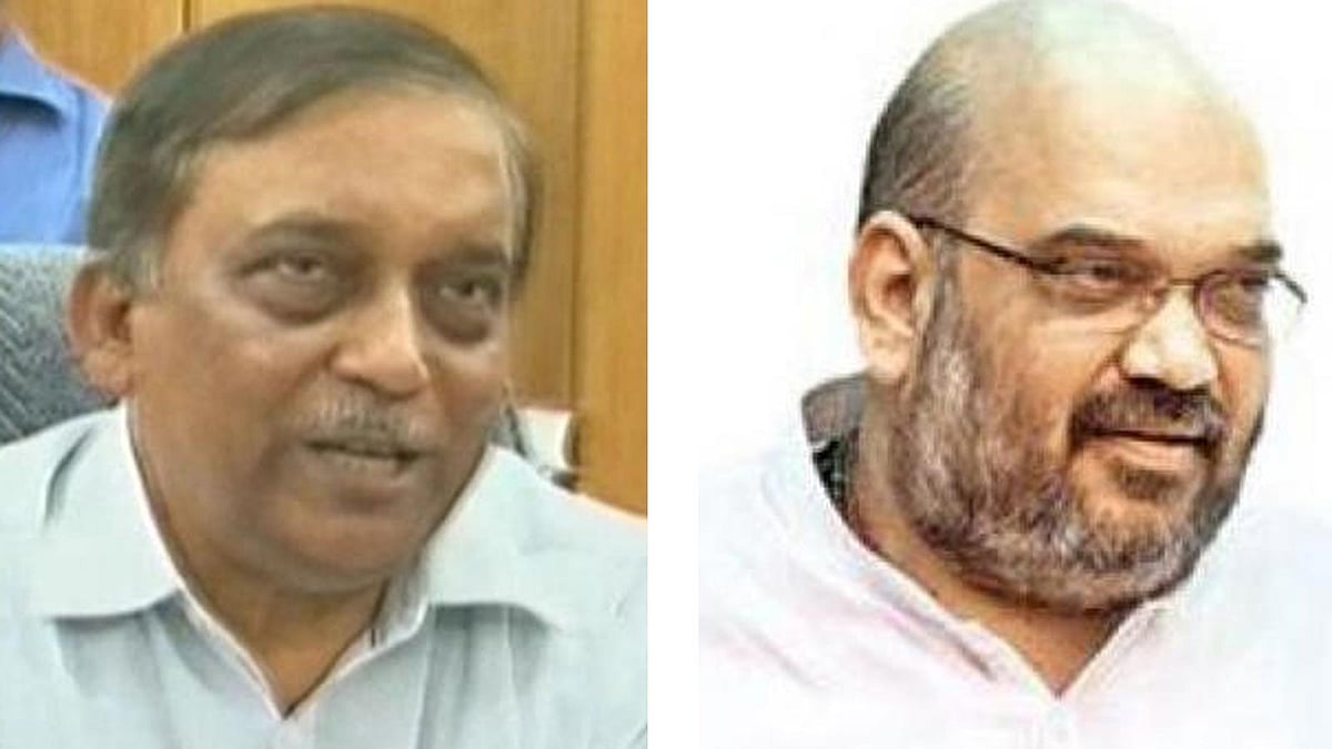 স্বরাষ্ট্রমন্ত্রী আসাদুজ্জামান খান ও ভারতের স্বরাষ্ট্রমন্ত্রী অমিত শাহ। ফাইল ছবি