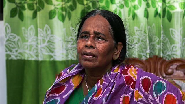 ২১ আগস্ট হামলায় আহত অঞ্জলি সরকার। গ্রেনেড হামলায় তিনি মাথায় বেশি আঘাত পেয়েছিলেন। ছবি: সাবরিনা ইয়াসমীন