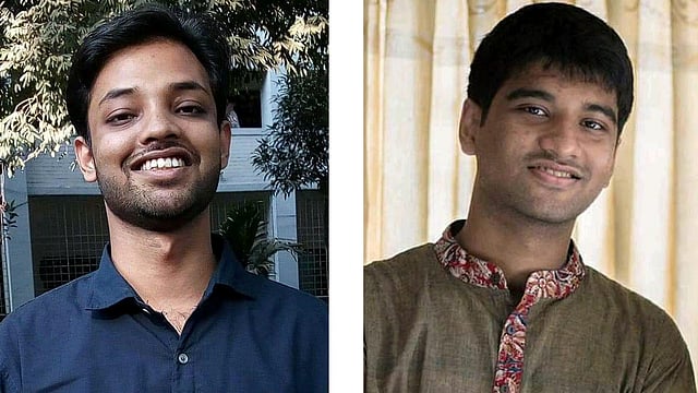 ঢাকা বিশ্ববিদ্যালয়ের কলা ও সামাজিক বিজ্ঞান অনুষদ শাখা ছাত্র ইউনিয়নের সভাপতি নিসর্গ নিলয় ও সাধারণ সম্পাদক মেঘমল্লার বসু। ছবি: সংগৃহীত