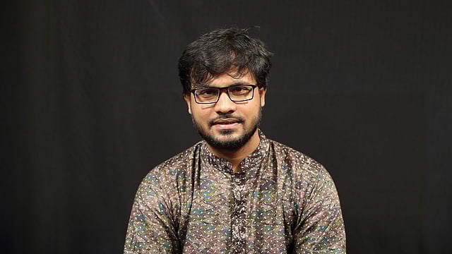 এডিজবসবিডি জব সাইটের প্রতিষ্ঠাতা রউসুল আজম। কারওয়ান বাজার, ঢাকা, ৩০ আগস্ট। ছবি: আবদুস সালাম