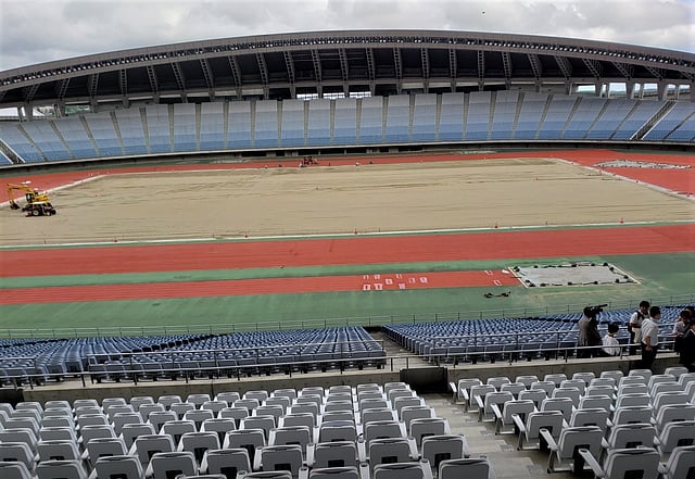 রিফু টাউনের মিয়াগি স্টেডিয়াম। ছবি: মনজুরুল হক