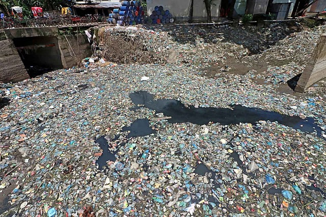 চালিবন্দরের গোয়ালিছড়া আবর্জনায় ভরা।