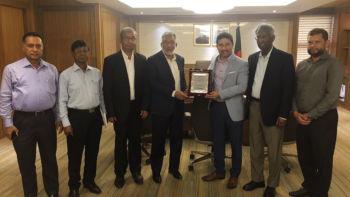 বিডা কর্তৃপক্ষের সঙ্গে সাক্ষাত করেছেন ভেঞ্চার ক্যাপিটাল অ্যান্ড প্রাইভেট ইক্যুইটি অ্যাসোসিয়েশন অব বাংলাদেশের সদস্যরা। ছবি: ভিসিপিয়াবের সৌজন্যে