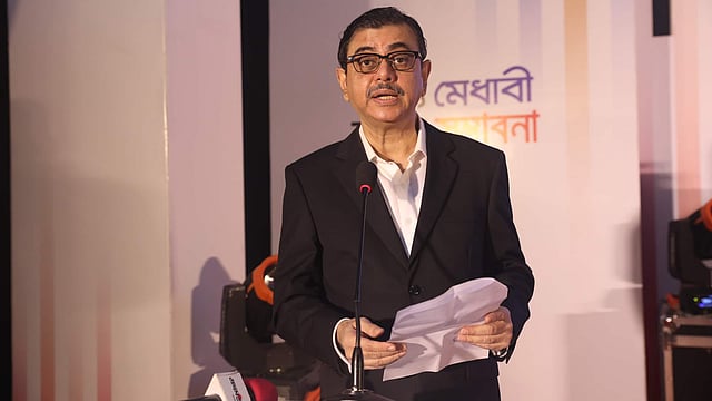 অনুষ্ঠানে বক্তব্য রাখছেন ব্র্যাক ব্যাংকের এমডি ও সিইও সেলিম আর. এফ. হোসেন। কেআইবি মিলনায়তন, ঢাকা, ৩ অক্টোবর। ছবি: সাইফুল ইসলাম