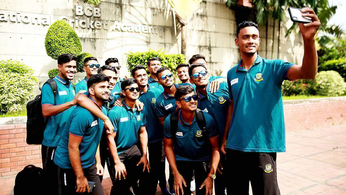 এই বাংলাদেশ অনূর্ধ্ব-১৯ দলটি এখন নিউজিল্যান্ড সফরে আছে। ছবি: বিসিবি