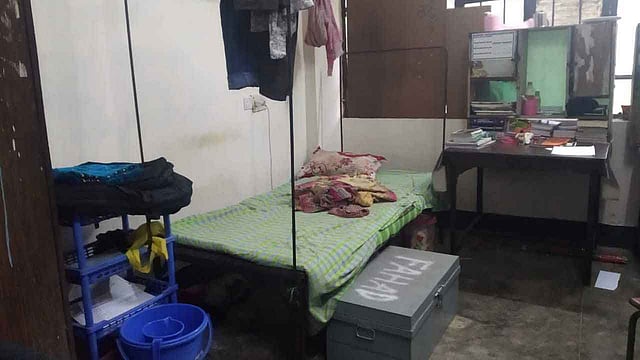 বুয়েটে শেরেবাংলা হলের এই কক্ষে থাকতেন আবরার ফাহাদ। ছবি: প্রথম আলো