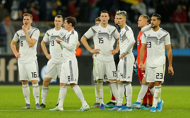 শুরুটা দুর্দান্ত হলেও শেষ পর্যন্ত জয় নিয়ে মাঠ ছাড়তে পারেনি জার্মানি। ছবি: রয়টার্স