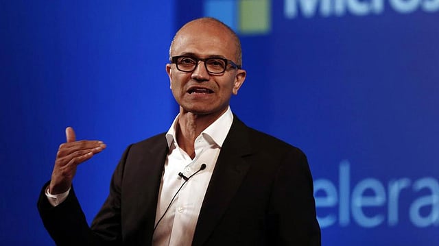 মাইক্রোসফটের প্রধান নির্বাহী সত্য নাদেলা। ছবি: রয়টার্স