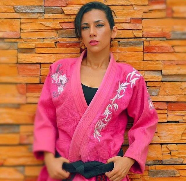 ম্যানিলায় অনুষ্ঠিত একটি সুন্দরী প্রতিযোগিতায় ইরানের হয়ে অংশ নেন বাহারি। ছবি: বাহারির ফেসবুক থেকে নেওয়া