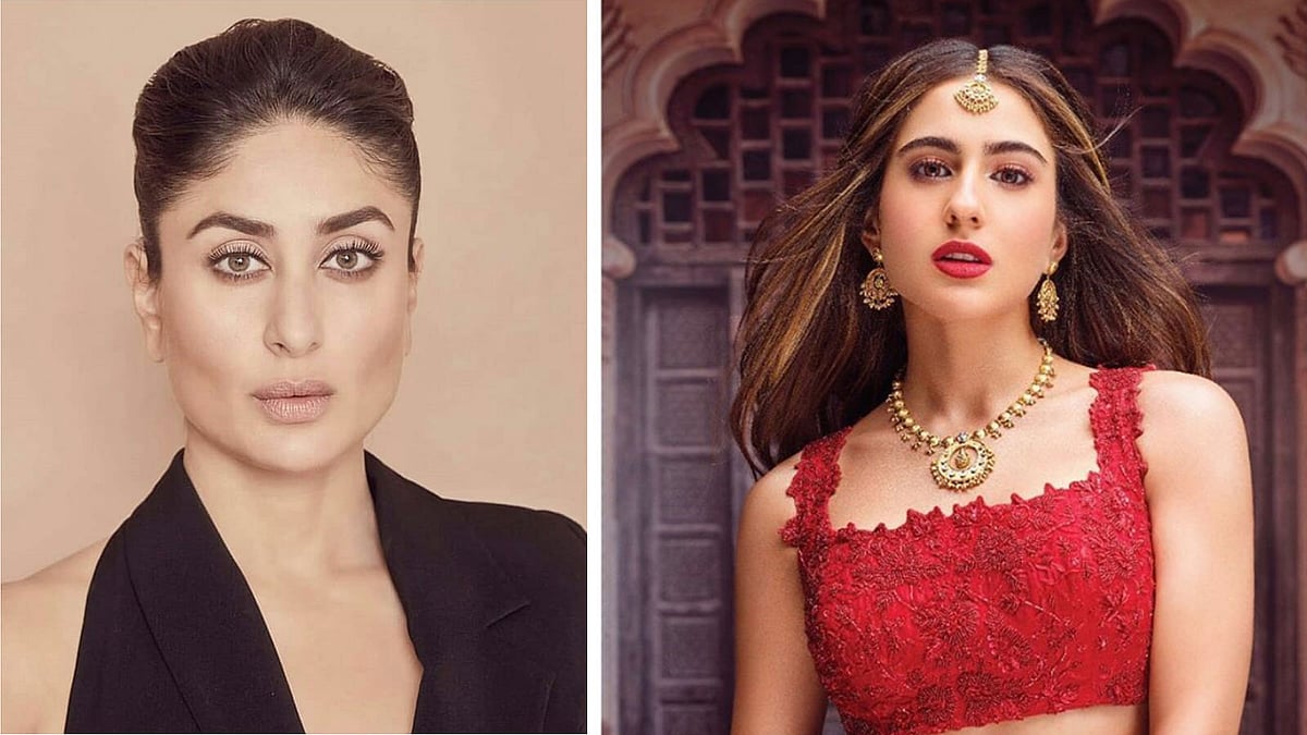 কারিনা কাপুর খান ও সারা আলী খান। ছবি: ইনস্টাগ্রাম থেকে নেওয়া