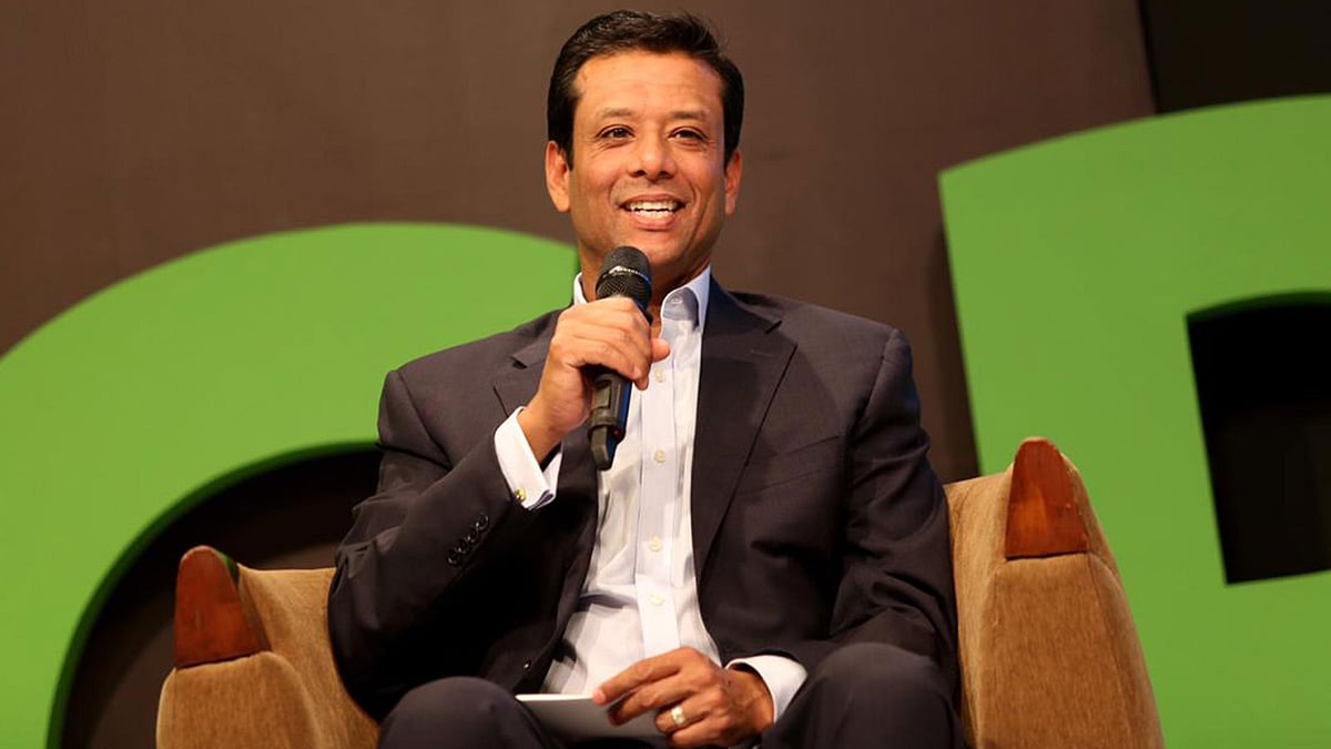 `ইয়াং বাংলা উইথ সজীব ওয়াজেদ` আলোচনা অনুষ্ঠানে বক্তব্য দেন প্রধানমন্ত্রীর তথ্য ও প্রযুক্তি বিষয়ক উপদেষ্টা সজীব ওয়াজেদ। ছবি: সিআরআইয়ের সৌজন্যে