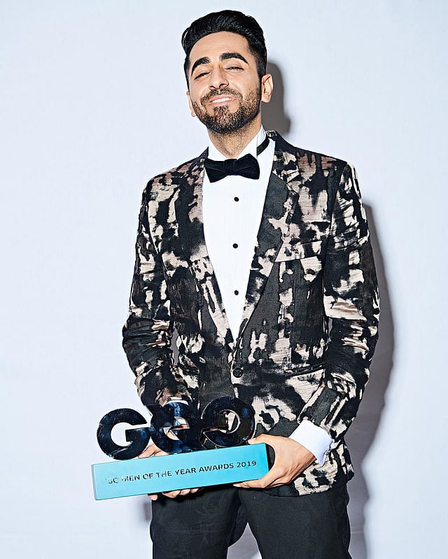 সম্প্রতি আয়ুষ্মান পেলেন ‘জি কিউ ম্যান অব দ্য ইয়ার’ পুরস্কার। ছবি: ইনস্টাগ্রাম