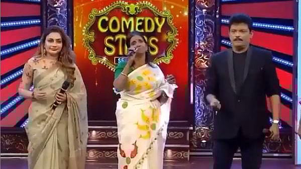 ‘কমেডি স্টারস’ অনুষ্ঠানে রানু মণ্ডল। ছবি: ইনস্টাগ্রাম থেকে নেওয়া