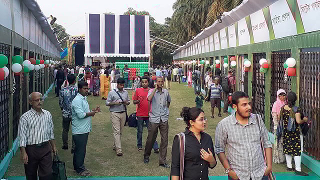 গত বছরের বাংলাদেশ বইমেলা। ছবি: ভাস্কর মুখার্জি