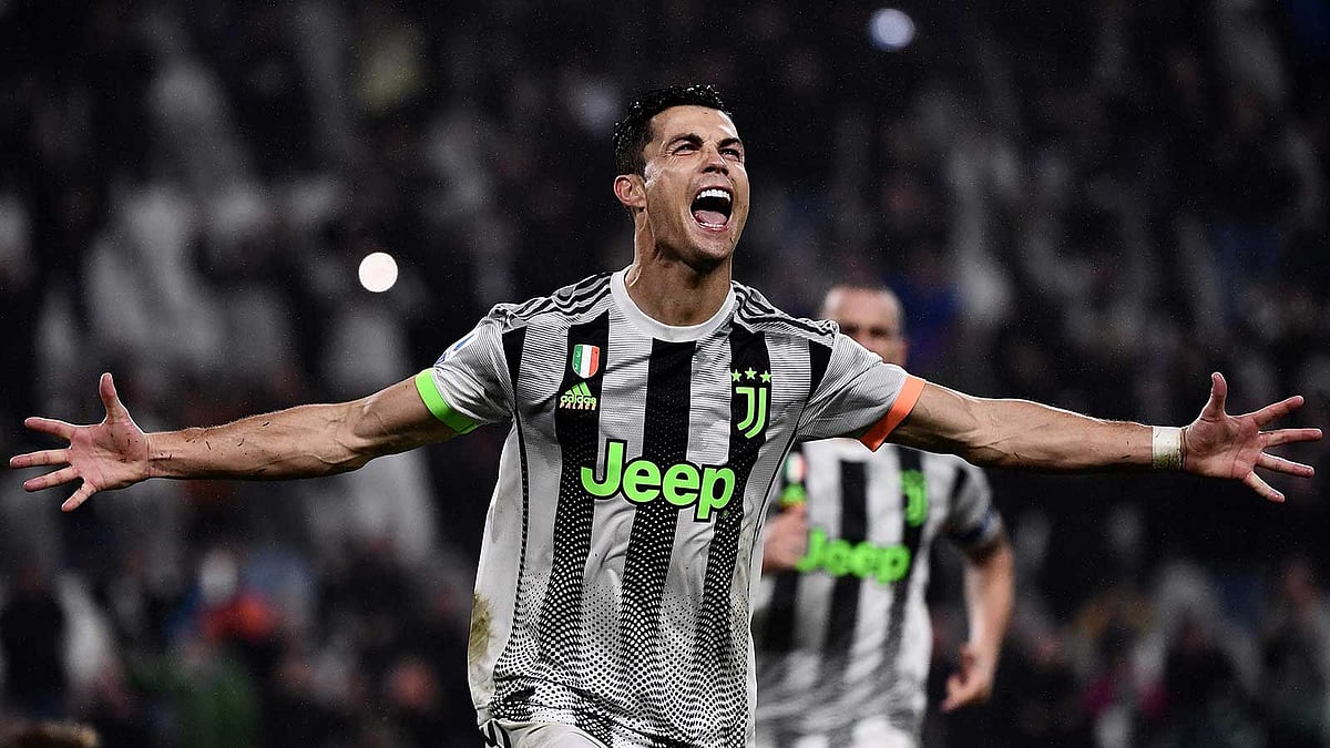 রোনালদোর শেষ মুহূর্তের গোলে জয় পায় জুভেন্টাস। ছবি: এএফপি