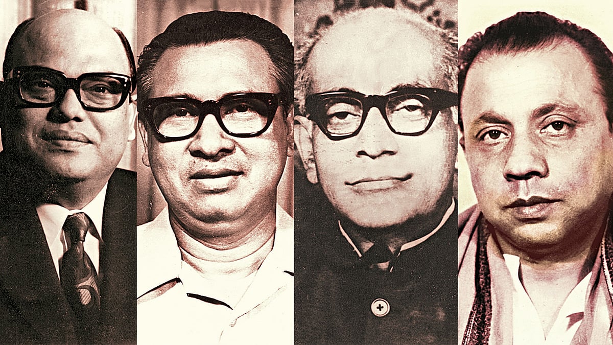 সৈয়দ নজরুল ইসলাম, তাজউদ্দীন আহমদ, এম মনসুর আলী, এ এইচ এম কামরুজ্জামান