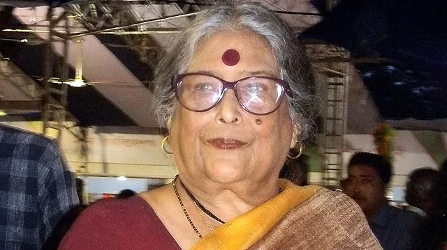 নবনীতা দেবসেন। ছবি: ভাস্কর মুখার্জি