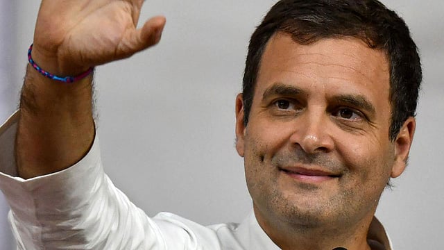 কংগ্রেস নেতা রাহুল গান্ধী। ছবি: এএফপি