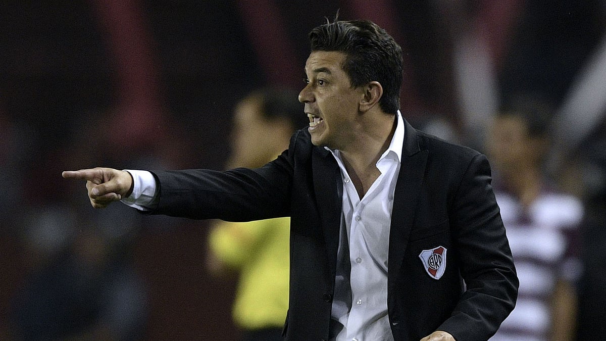 রিভার প্লেটকে সফল বানানোর কারিগর এই গ্যালার্দো। ছবি : এএফপি