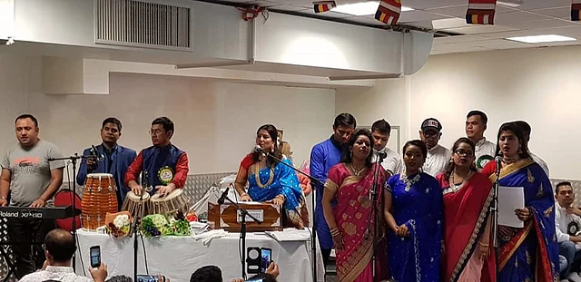 সাংস্কৃতিক পরিবেশনা। ছবি: অনুপম বড়ুয়া