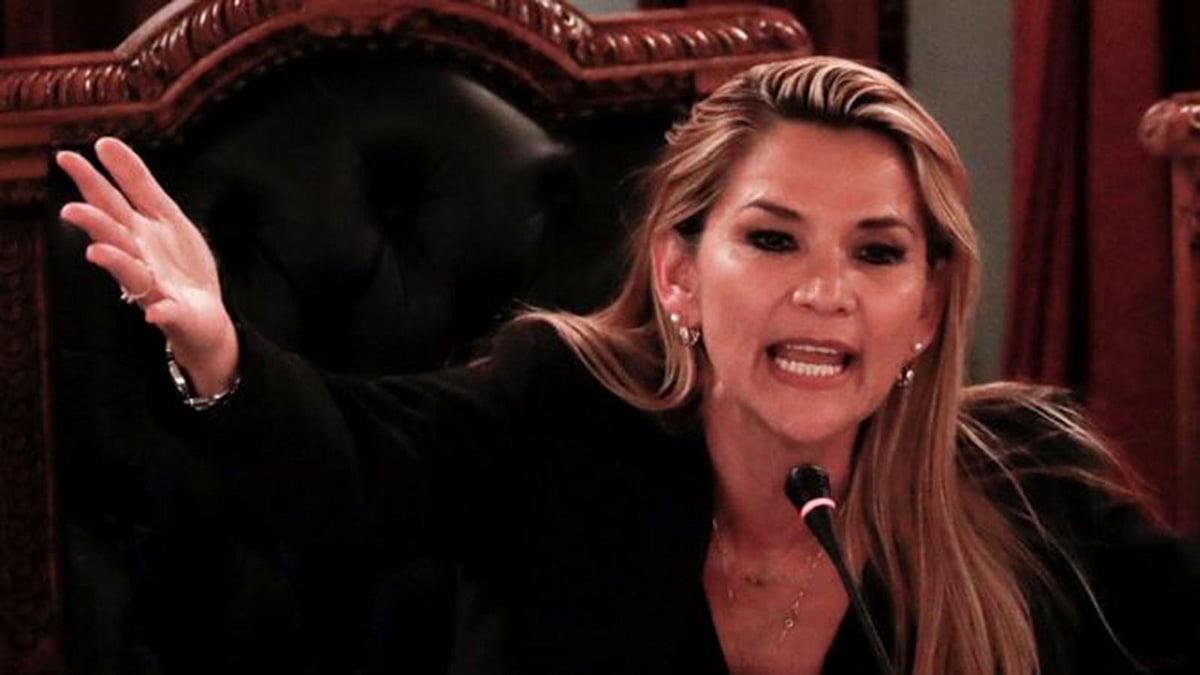 জানিন আনেজ নিজেকে বলিভিয়ার অন্তর্বর্তীকালীন প্রেসিডেন্ট ঘোষণা করেছেন। ছবি: রয়টার্স