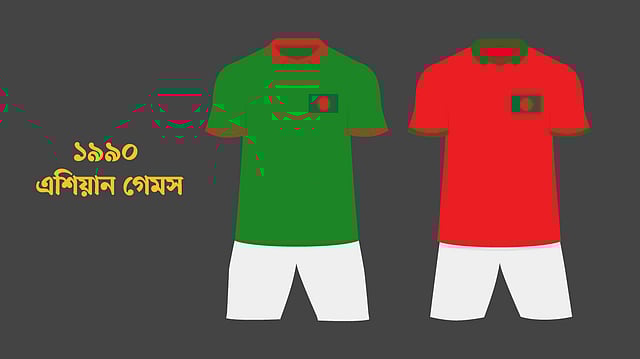 প্রথমবারের মতো ১৯৯০ সালে সবুজ এল বাংলাদেশের জার্সিতে। ছবি: প্রথম আলো