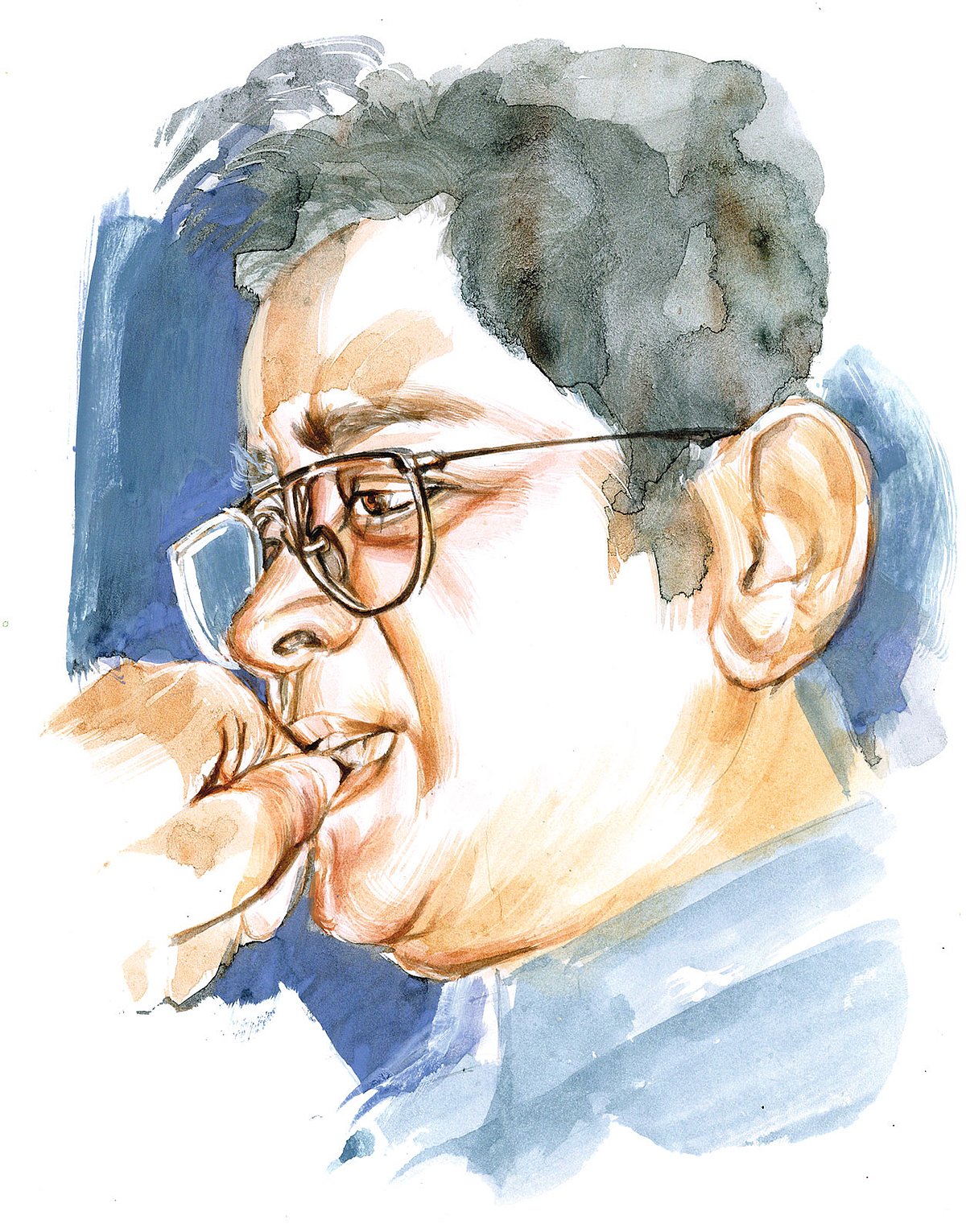 হুমায়ূন আহমেদ (১৩ নভেম্বর ১৯৪৮—১৯ জুলাই ২০১২)। প্রতিকৃতি: মাসুক হেলাল