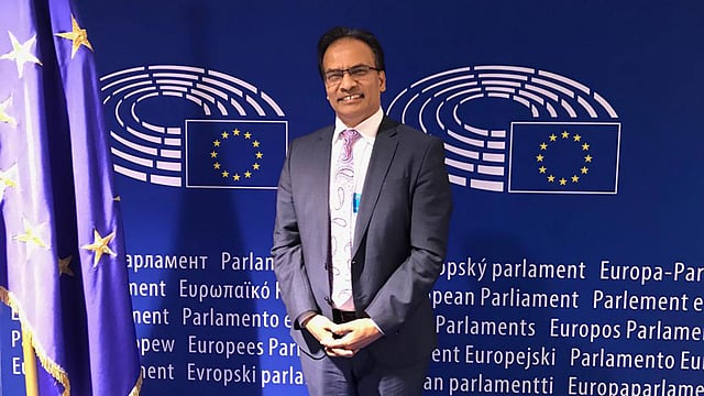 যুক্তরাষ্ট্রের প্রথম সারির প্রতিষ্ঠান ইউটিসি অ্যাসোসিয়েটসের প্রেসিডেন্ট ও প্রধান নির্বাহী আজিজ আহমেদ। ছবি: ইউটিসি অ্যাসোসিয়েটসের সৌজন্যে