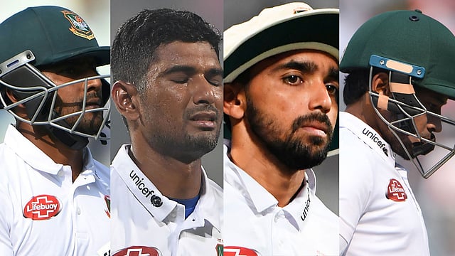 মুশফিকুর রহিম ছাড়া সিনিয়রদের কেউ দাঁড়াতে পারেননি। ছবি: প্রথম আলো