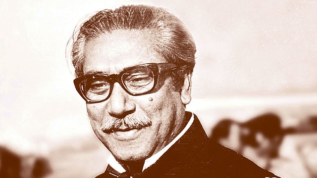 জাতির জনক বঙ্গবন্ধু শেখ মুজিবুর রহমান।