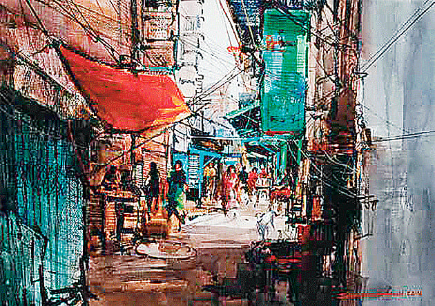 ‘শাঁখারিবাজার’, শিল্পী: শাহনূর মামুন