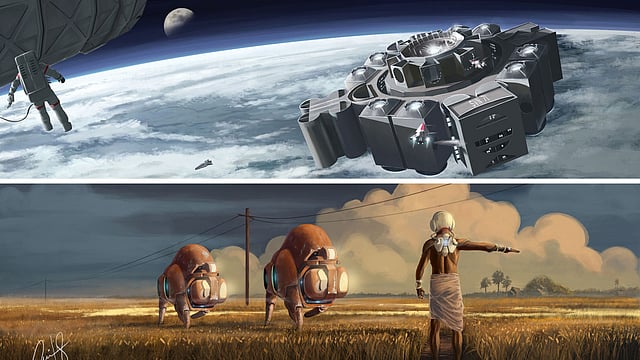 তাঁর চিত্রকর্মগুলো যেন ভিন্ন এক পৃথিবী ও সময়ের কথা বলে।