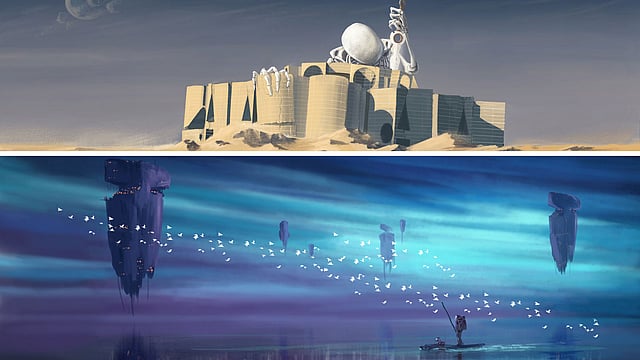 জিয়া তাঁর চিত্রকর্মে ভবিষ্যতের গল্প বলেছেন।