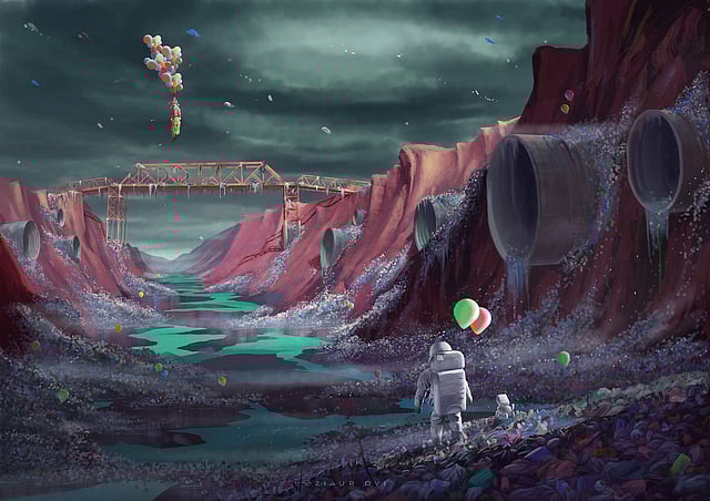 দূষণের কারণে মরে গেছে সুরমা নদী।