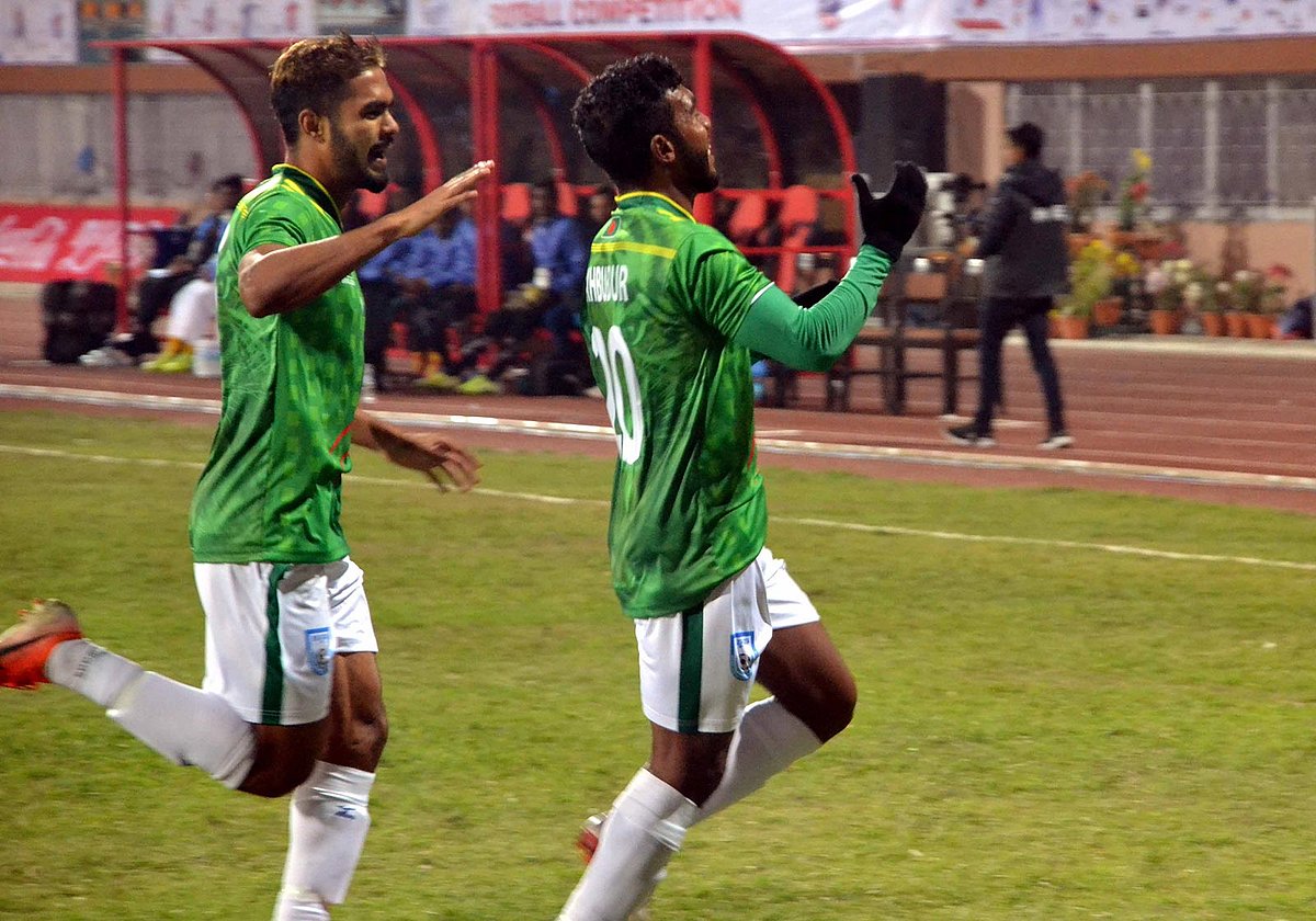 গতকাল সুফিলের করা একমাত্র গোলের জয় নিয়ে ফাইনালে খেলার স্বপ্ন বাঁচিয়ে রেখেছে বাংলাদেশ। ছবি: বাফুফে