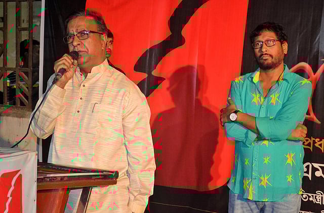 উদ্বোধনী আনুষ্ঠানিকতায় প্রধান অতিথি ছিলেন সংস্কৃতি প্রতিমন্ত্রী কে এম খালিদ। ছবি: ফেসবুক থেকে নেওয়া